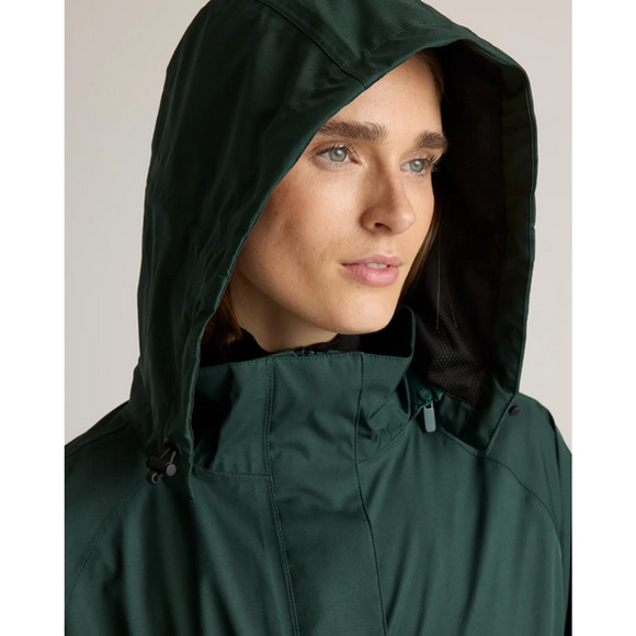 Quince Weatherproof Rain Trench Coat Dark Spruce Size XS NWT - Picture 6 of 9